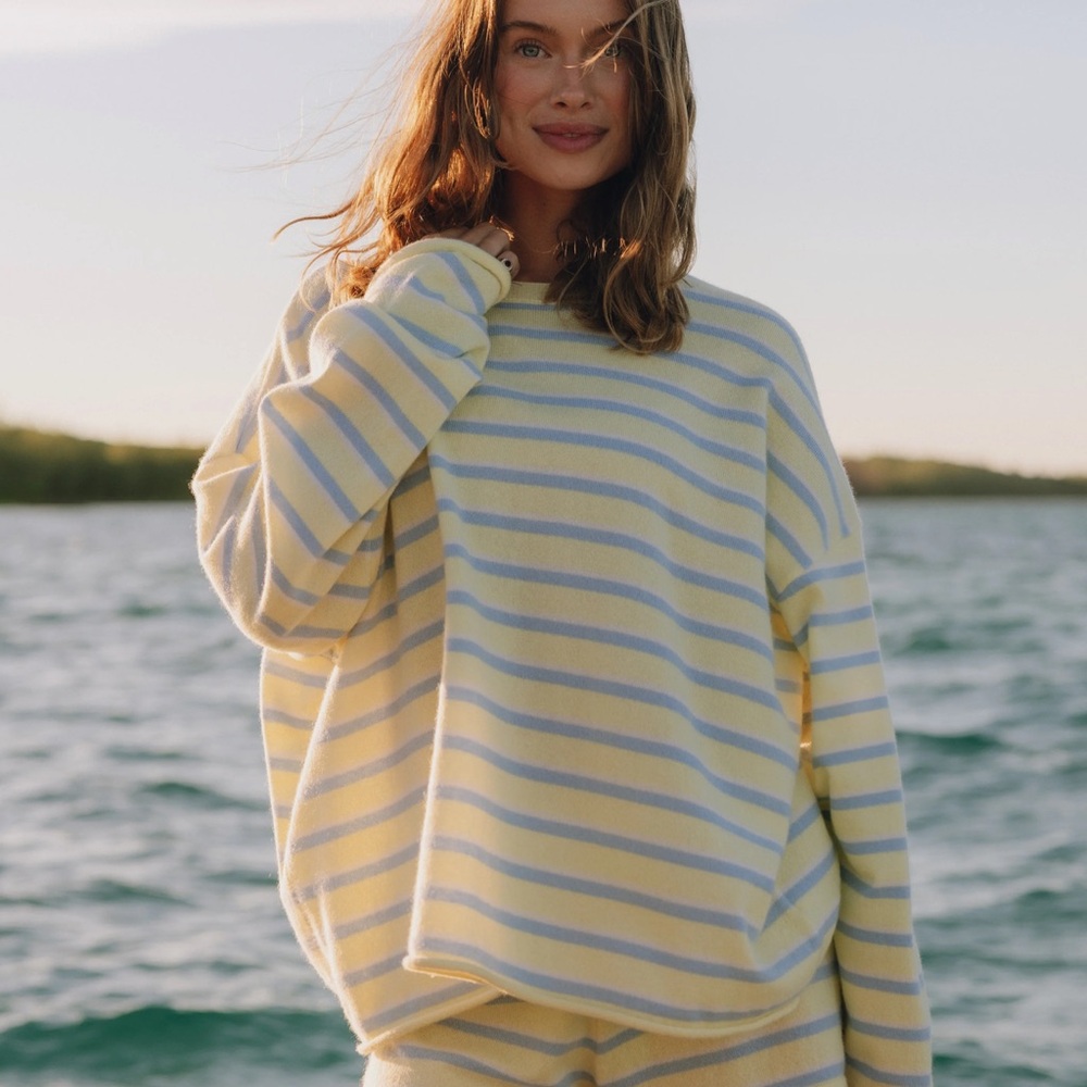 Daily Drills Striped Cashmere Pants Set